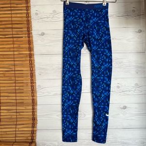 Nike Pro Dri-Fit Competition Base Layer Leggings Women’s Size XS Blue NWT